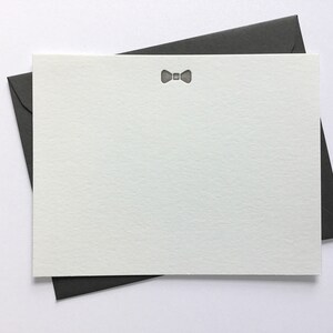 Gentleman's Fancy // Flat Letterpress Cards & Envelopes // Set of 6 image 4