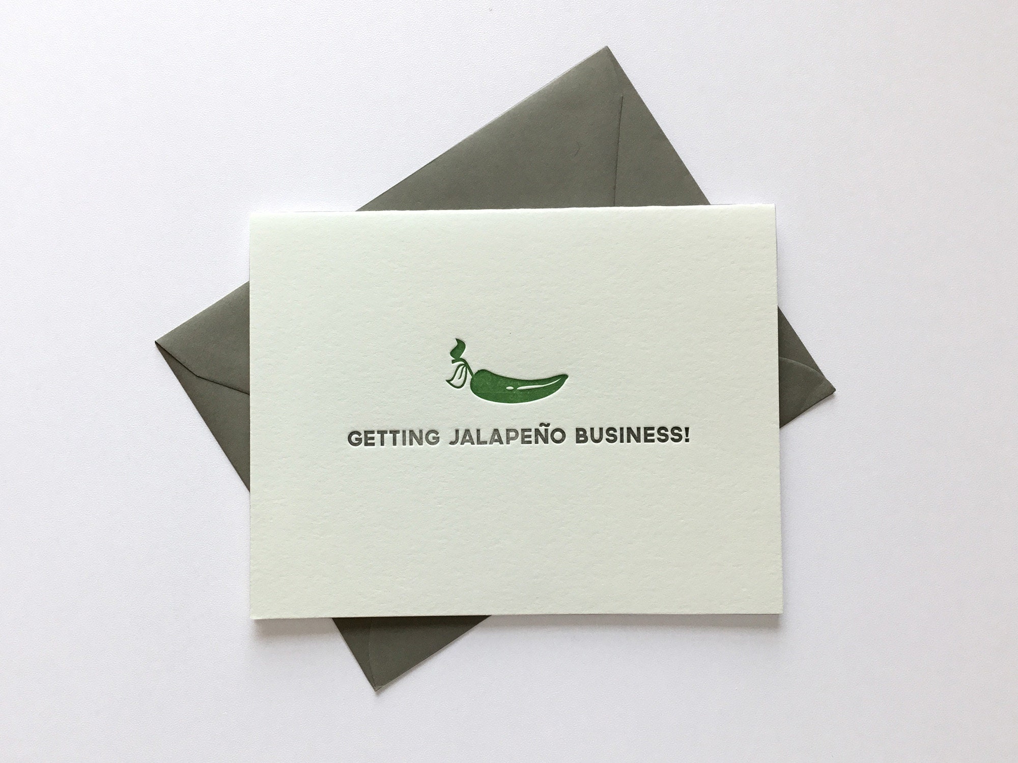 Set of 10 // Variety Pack // Punny Food // Letterpress Cards ...