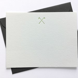 Gentleman's Fancy // Flat Letterpress Cards & Envelopes // Set of 6 image 5