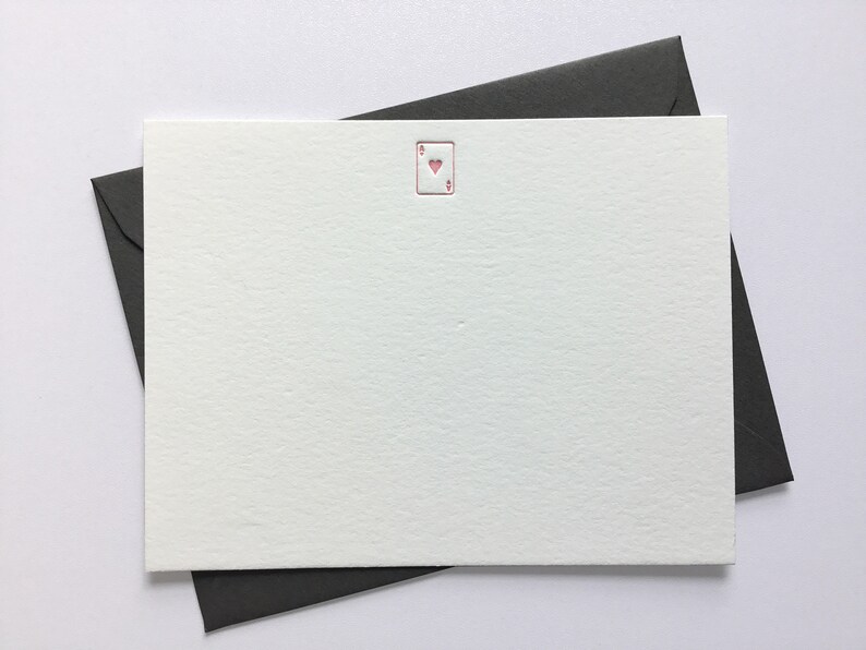 Gentleman's Fancy // Flat Letterpress Cards & Envelopes // Set of 6 image 3