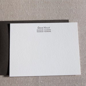 Custom Binary Code Letterpress Note Cards & Envelopes, Set of 25 image 2
