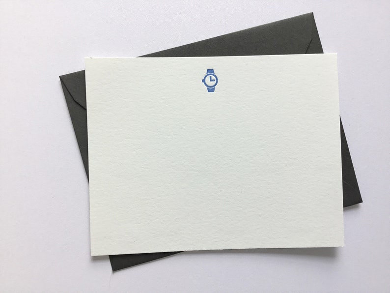 Gentleman's Fancy // Flat Letterpress Cards & Envelopes // Set of 6 image 7