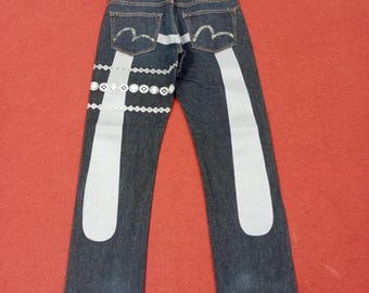 Size 32 Super Rare Evis Evisu Japanese Brand Jeans - Etsy