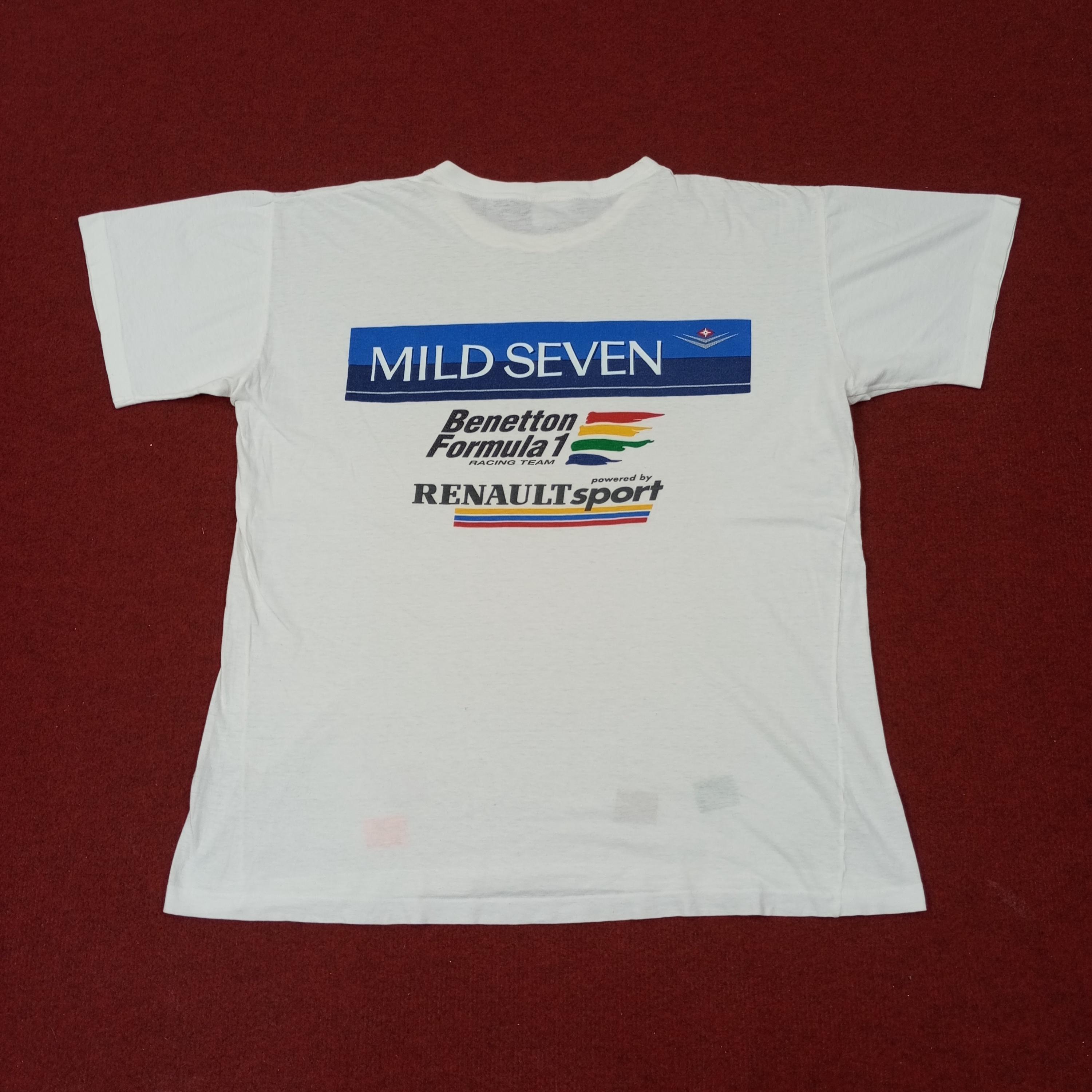 Vintage Benetton Formula One Racing Team Mild Seven Tshirt - Etsy 