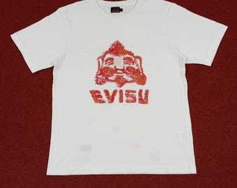 Vintage Evisu Japanese Brand Embroidery Design Fashion Tshirt