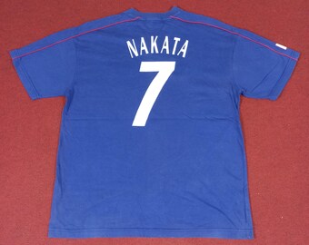 Vintage Japan Football Soccer Team Nakata 7 Tshirt - Etsy