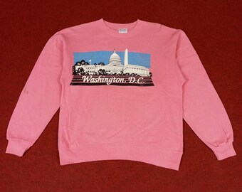 Vintage Washington DC Streetwear Style Sweatshirt