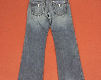 Vintage True Religion Ricky Giant Big T Streetwear Style Jeans