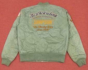 Vintage Simpson North Carolina USA Motorsports Style Jacket