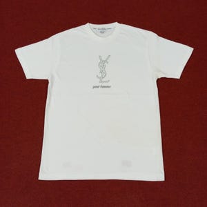 Vintage Yves Saint Laurent YSL Logo T-shirt - Etsy