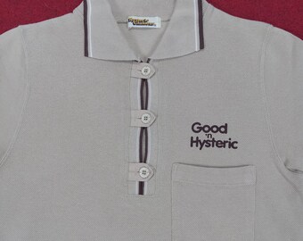 トップス hysteric glamor design polo shirts swag Vintage Hysteric Glamour Printed Hysteric Mini Back Print