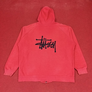 Vintage Stussy Streetwear Skateboard Custom Art Zipper Hoodies