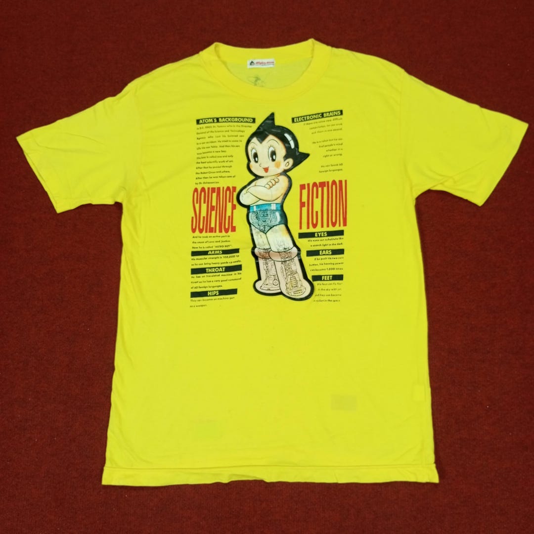Vintage Astro Boy Science Fiction Anime Cartoon Tshirt Streetwear - Etsy