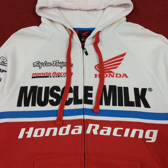 Vintage HRC Honda Racing Muscle Milk Zipper Hoodies - Etsy