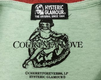 Vintage Hysteric Glamour Courtney Love Japanese Brand Tshirt - Etsy