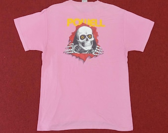 Vintage 90s POWELL PERALTA Skull and Sword Skateboard Tshirt - Etsy