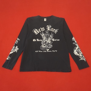 Ed Hardy Long Sleeve New York Tattoo Tshirt
