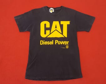 Camiseta vintage de promoción de Cat Diesel Power de los años 90
