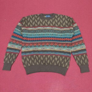 Vintage Chris Collection Stripes Fashion Coogi Style Knitwear
