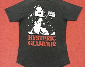 Vintage Hysteric Glamour Japanese Brand Custom Big Logo T-shirt - Etsy