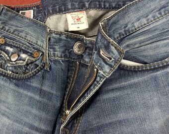 Vintage True Religion Ricky Giant Big T Streetwear Style Jeans - Etsy