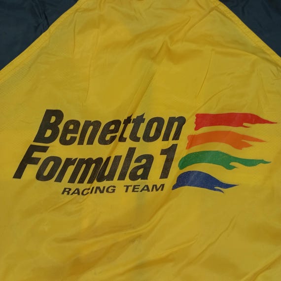 Benetton Formula 1 Racing Team Windbreaker Jacket Pocket - Etsy
