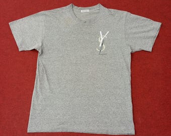 ヴィンテージ イヴ・サンローラン YSL ロゴ Tシャツ - Etsy 日本