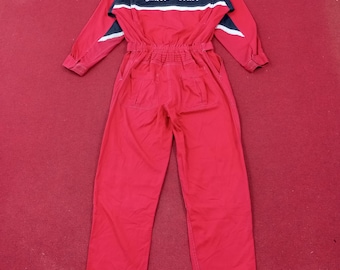 Vintage Mitsubishi Motors Worker Racing Coverall Jumpsuit Jacket