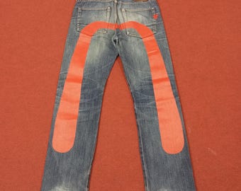 Size 32 Super Rare Evis Evisu Japanese Brand Jeans - Etsy