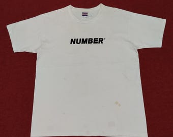 NUMBER (N)INE Tシャツ ヴィンテージ Vintage Number (n)ine Shield Logo Japanese Brand T-shirt - Etsy