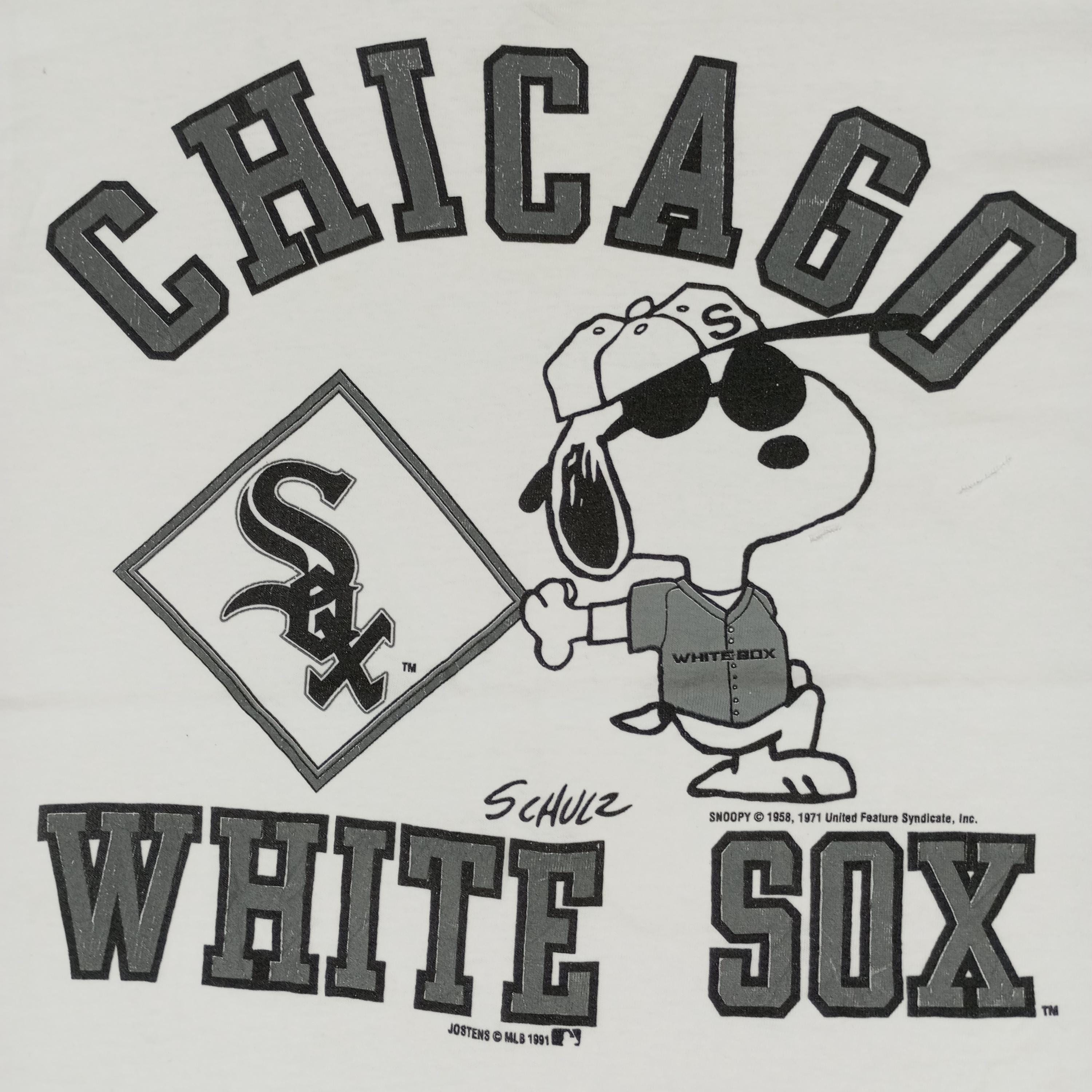 90s USA製　WHITE SOX x スヌーピー シングルステッチ　サイズM 90s USA製 WHITE SOX x スヌーピー シングルステッチ サイズM