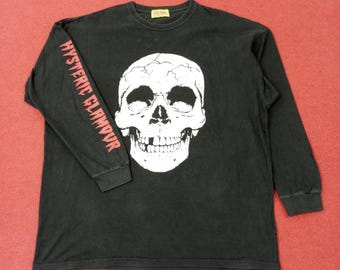 Vintage Hysteric Glamour Skull Rock Punk Tshirt - Etsy Israel