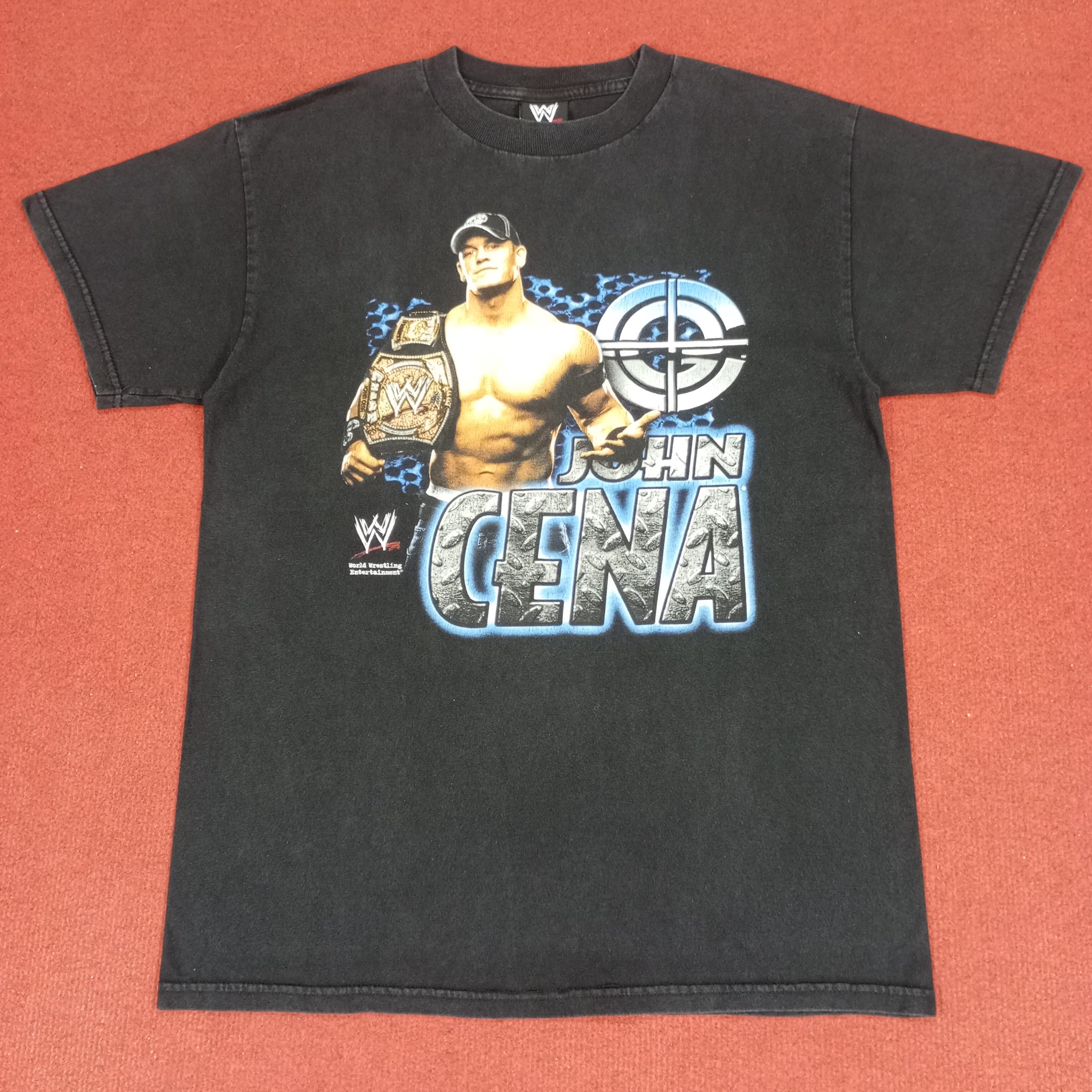 T-shirt Vintage WWE John Cena – Y2K, Noir, Taille M, Collection Lutte