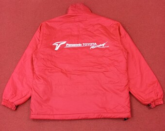 Vintage PANASONIC TOYOTA Racing Formula 1 Team Jacket Size XL