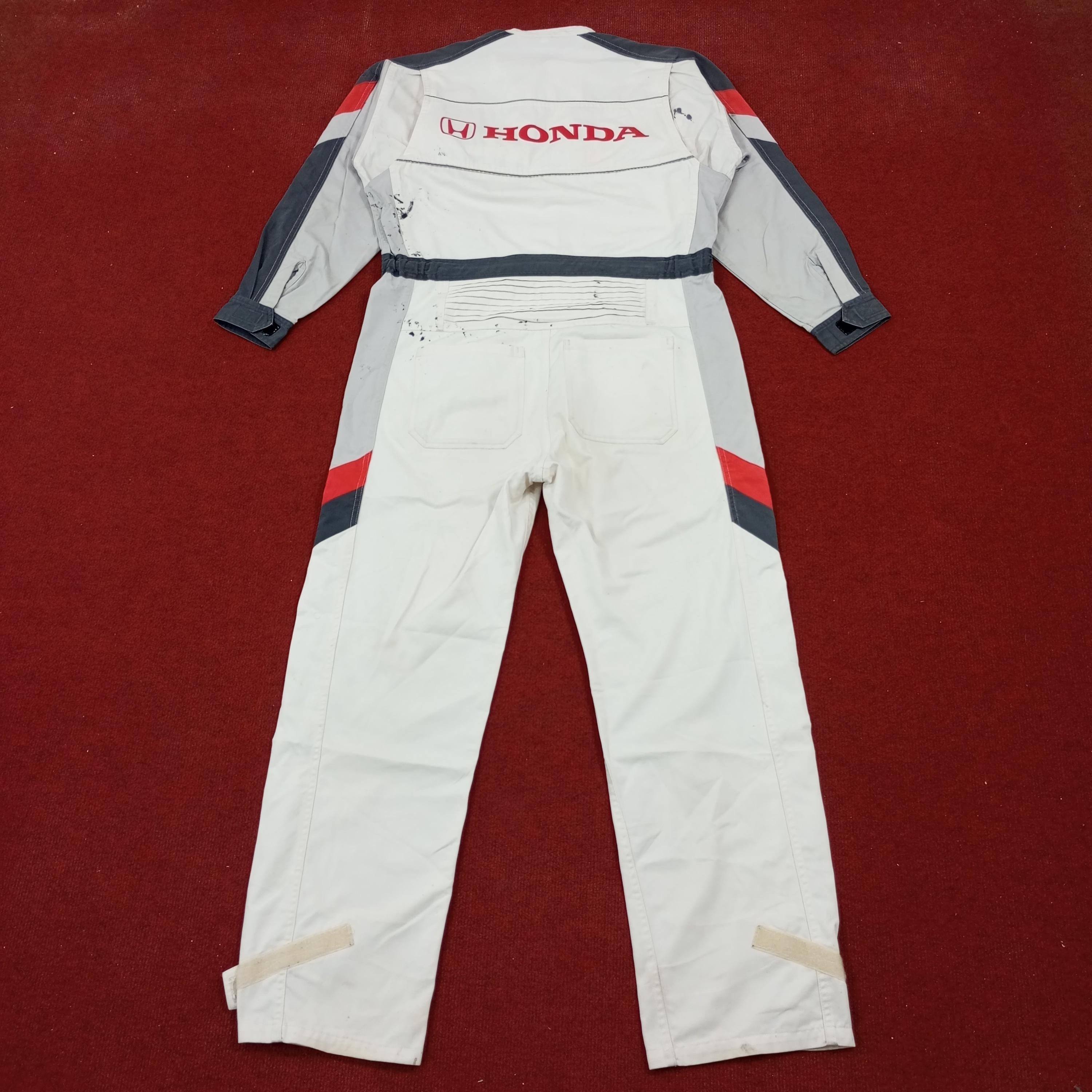 Vintage Honda Japanese Motorsports Racing Workwear Coverall Jacket