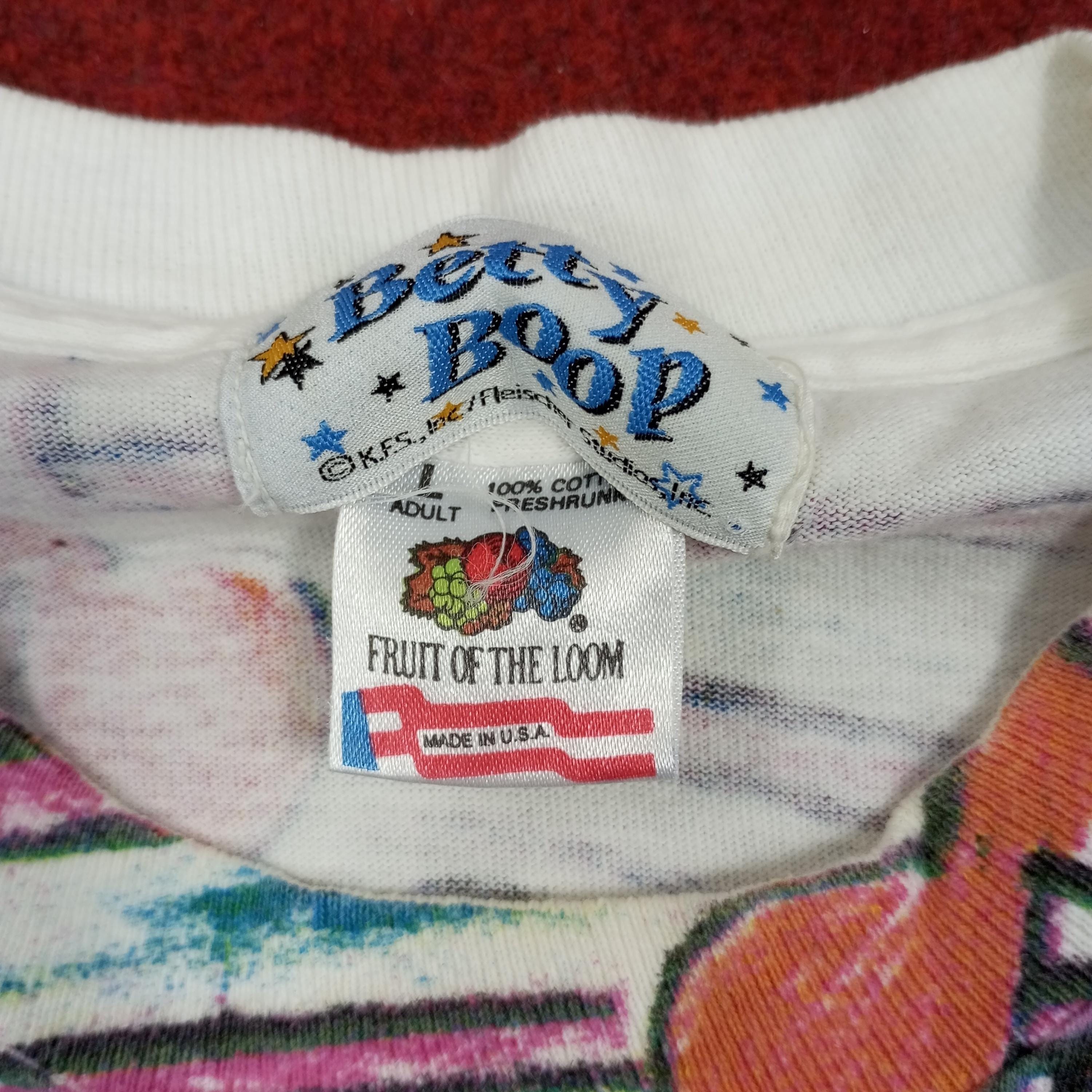 Vintage Betty Boop Tshirt Fullprint Design Streetwear - Etsy