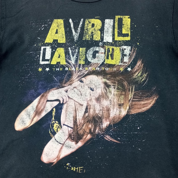 Vintage Avril Lavigne the Black Star Tour Tshirt - Etsy New Zealand