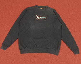Vintage Gouge Skateboard Style Sweatshirt - Etsy