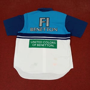 Vintage Benetton Formula 1 Racing Team Workwear Shirt