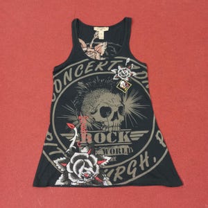 Vintage Ed Hardy Fashion Rock Punk Style Sleeveless Tshirt