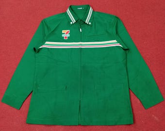 Vintage 7 Eleven Japanese Workwear Uniform Jacket