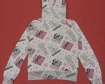 ヒステリックグラマー RAMONES ジップアップスウェット Vintage Ramones X Hysteric Glamour Rare Design Fashion Zipper