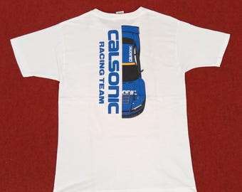 Vintage Calsonic Racing Team Japanese Brand T-shirt - Etsy