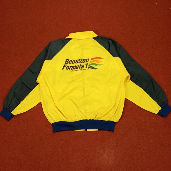 Benetton Formula 1 Racing Team Windbreaker Jacket Pocket - Etsy