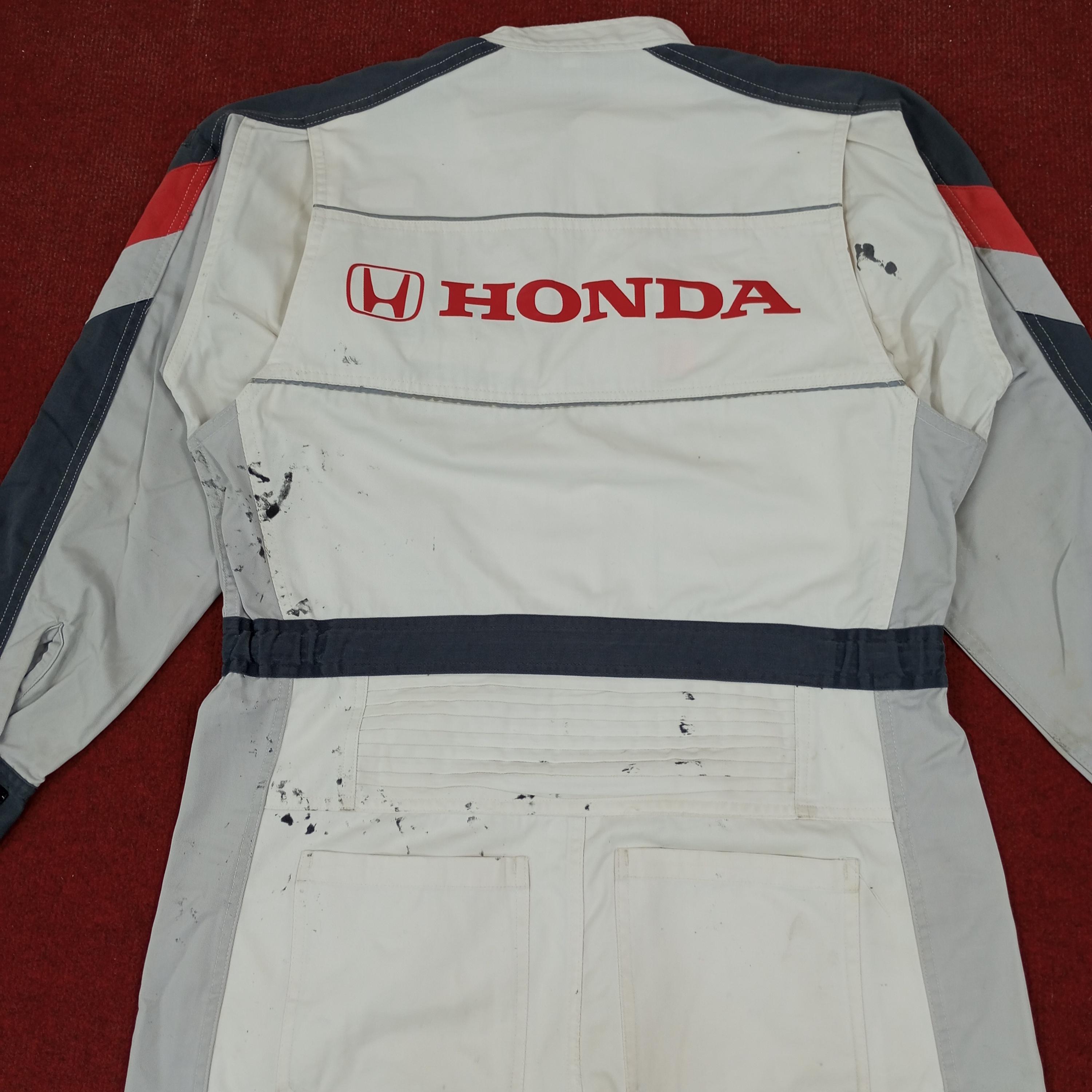 Vintage Honda Japanese Motorsports Racing Workwear Coverall Jacket