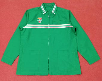 Vintage 7 Eleven Japanese Workwear Uniform Jacket