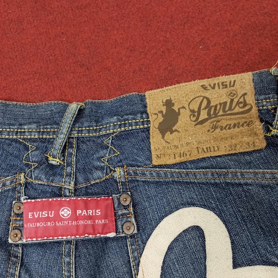 Vintage Evisu Paris France Streetwear Custom Daicock Jeans Vintage Evisu Paris France Streetwear Custom Daicock Jeans