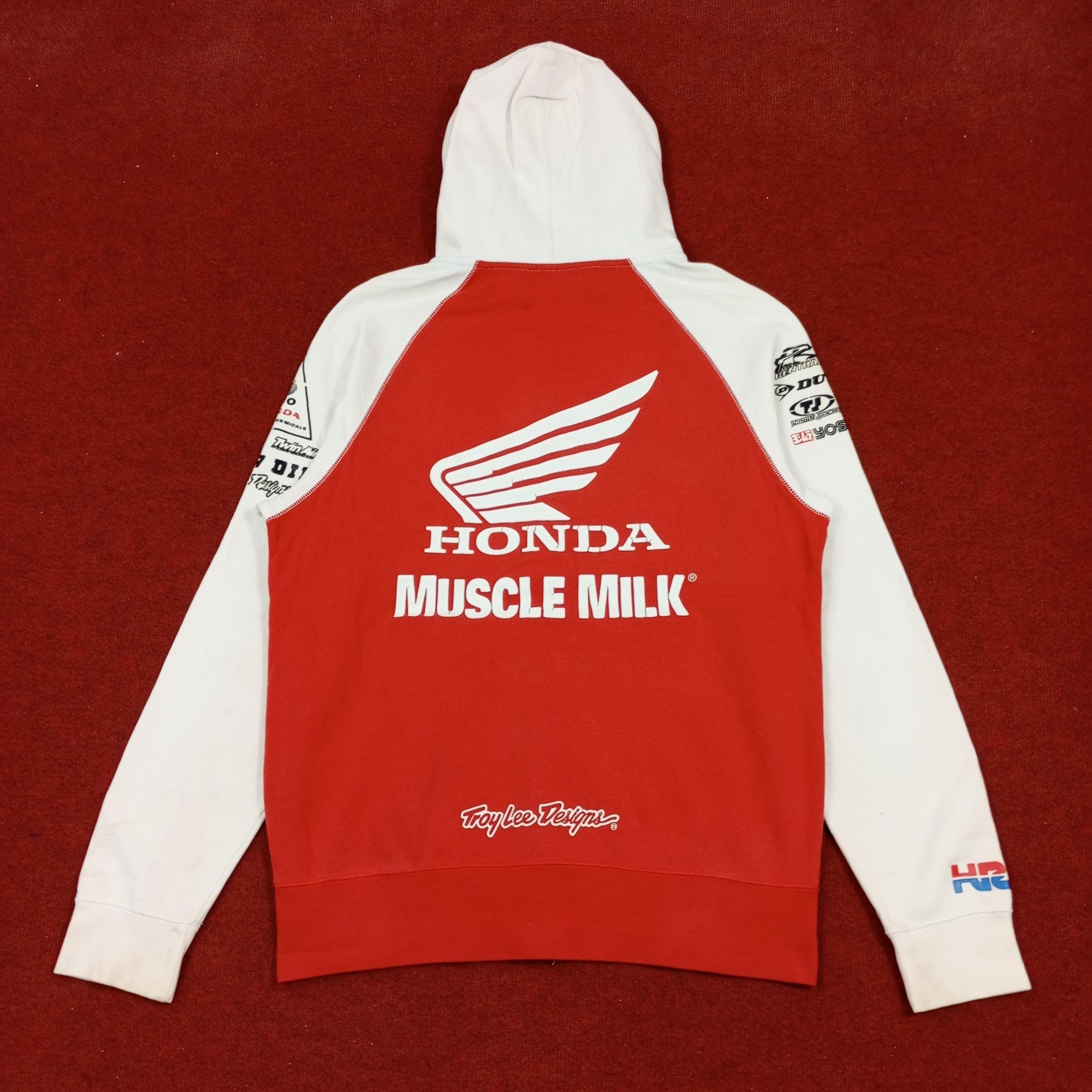 Vintage HRC Honda Racing Muscle Milk Zipper Hoodies - Etsy