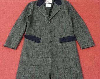 Chaqueta larga estilo vintage Harris Tweed