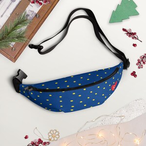Custom Polka Dot Fanny Pack, Personalized Belt Bag with Monogrammed Initial, Gift for Her, Mother&#39;s Day & Travel Accessory
